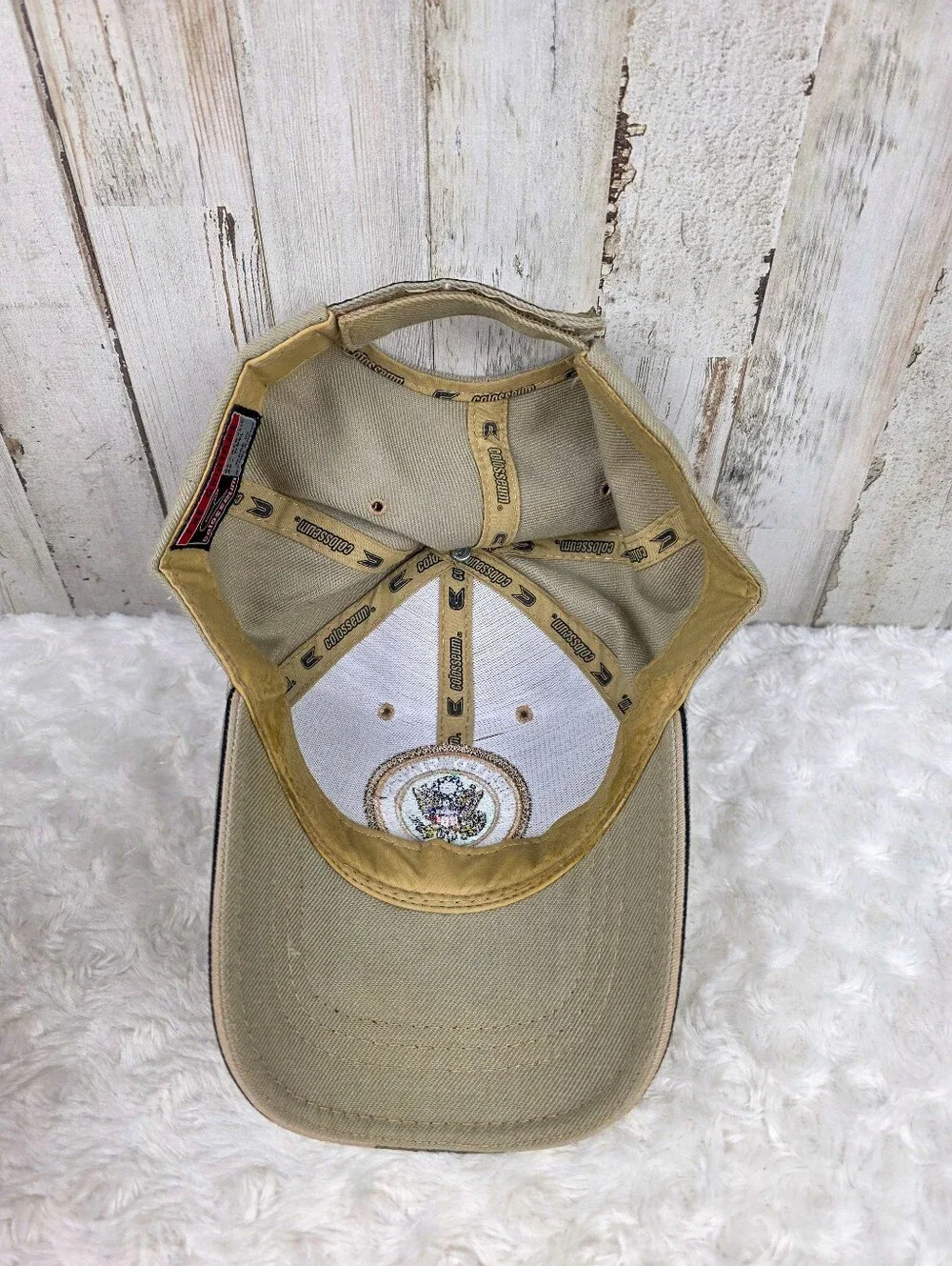 United States Army Embroidered Logo Tan Baseball Cap
